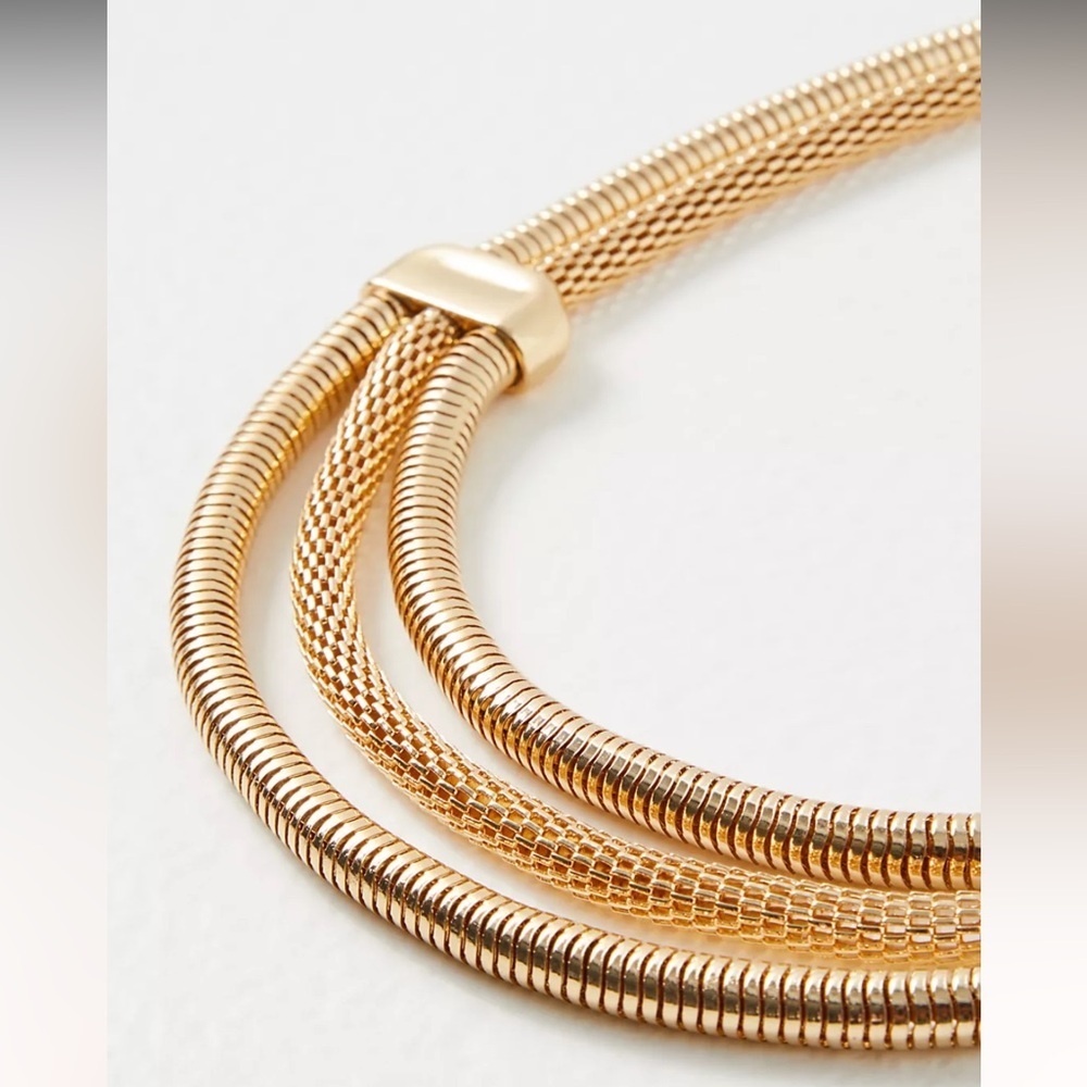 Free People Elegant Gold-Tone Necklace - Picture 3 of 5